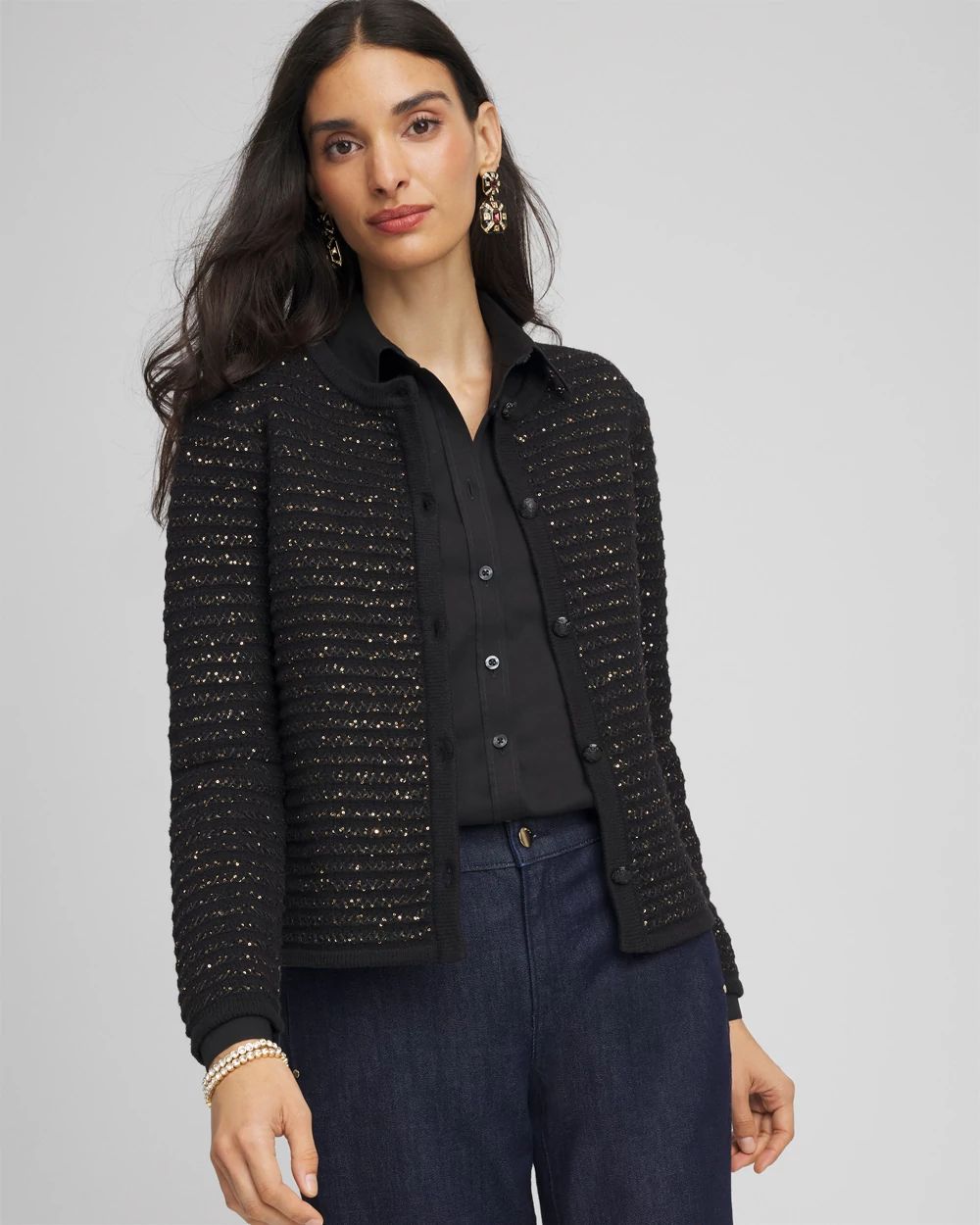 Shine Cropped Cardigan | Chico's